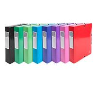 Exacompta Iderama Filing Box 50629E A4+ Card 25 (W) x 33 (H) cm Assorted 6.0 cm Pack of 8