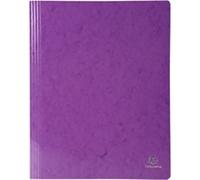 Exacompta Iderama Flat Bar Folder 380812B Glossy coated card 24 (W) x 32 (H) cm Purple 2 Packs of 5