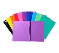 Exacompta Iderama Flat Bar Folder A4 Assorted Glossy coated card 355 gsm 200 Sheets Pack of 25
