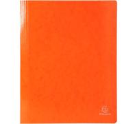 Exacompta Iderama Flat Bar Folder A4 Orange Glossy coated card 355 gsm 200 Sheets Pack of 25