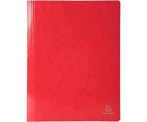 Exacompta Iderama Flat Bar Folder A4 Red Glossy coated card 355 gsm 200 Sheets Pack of 25