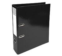 Exacompta Iderama Prem Touch Wide Lever Arch File A4 70 mm Black 2 Rings 53621E PVC (Polyvinyl Chloride) Glossy Portrait Pack of 10