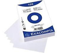 Exacompta Index Cards 10502E 100 x 150 mm White 10.2 x 15.3 x 2.5 cm Pack of 20