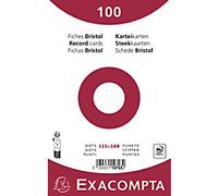 Exacompta Index Cards 10703E 125 x 200 mm White 12.7 x 20.3 x 2.5 cm Pack of 12