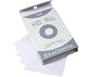 Exacompta Index Cards 13202E 100 x 150 mm White 10.2 x 15.3 x 2.5 cm Pack of 10