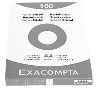 Exacompta Index Cards 13206E A4 White 21.3 x 30 x 2.5 cm Pack of 10