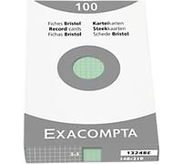 Exacompta Index Cards 13248E A5 Green 15 x 21.2 x 2.5 cm