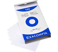 Exacompta Index Cards 13302E 100 x 150 mm White 10.2 x 15.3 x 2.5 cm Pack of 10