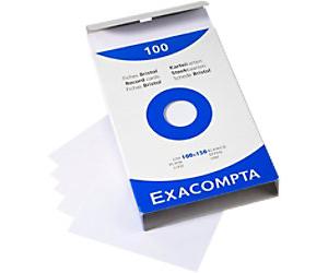Exacompta Index Cards 13302E 100 x 150 mm White 10.2 x 15.3 x 2.5 cm Pack of 10