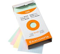 Exacompta Index Cards 13851X Assorted 7.9 x 12.9 x 2.5 cm Pack of 10