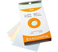 Exacompta Index Cards 13852X 100 x 150 mm Assorted 10.2 x 15.3 x 2.5 cm Pack of 10