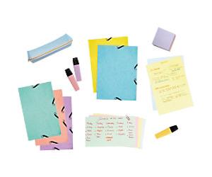 Exacompta Index Cards 55577E 125 x 200 mm Assorted 12.5 x 20 x 0.6 cm Pack of 10