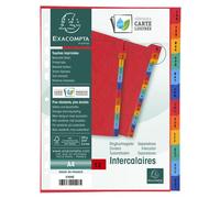 Exacompta - Ref 3109Z - Europa Collection - Printed Indices - Suitable for Use With A4 Documents, 225gsm Premium Pressboard, 12 Parts (Jan-Dec) - Multicoloured