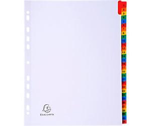 Exacompta Indices 4131E A4+ New Card New Card 1 to 31 Pack of 10