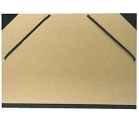 Exacompta Kraft Portfolio with Elastic Strap, A3 - Brown/Natural