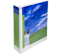 Exacompta Krea Cover Wide Lever Arch File A4 80 mm White 2 Rings 11285244 Plastic Portrait