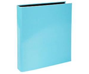 Exacompta Kreacover 25 mm Ring Binder Cardboard, Paper A4 2 Rings Pastel Blue 54568E