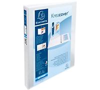 Exacompta Kreacover 30 mm Ring Binder PP (Polypropylene) A4+ 2 Rings White 51922E Pack of 10