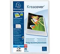 Exacompta Kreacover Display Book 80 Pockets Frosted Pack of 8