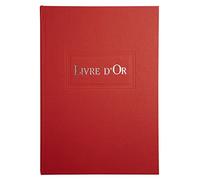 Exacompta Le Dauphin - Ref. 39133D - 1 Guest Book - Outside and Back in Canvas - A4 Vertical Format - Dimensions: 29.7 x 21 cm - Title in Silver Letters - 96 Plain White Pages - Black Colour