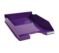 Exacompta - Ref. 113220D - set of 6 COMBO MIDI letter trays - dimensions 34.6 x 25.5x 6.5 cm - for A4 + format documents - glossy purple color