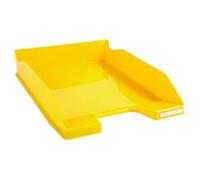 Exacompta - Ref. 113289D - set of 6 COMBO MIDI letter trays - dimensions 34.6 x 25.5x 6.5 cm - for A4 + format documents - glossy yellow color