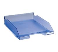 Exacompta - Ref 11310D - Linicolor Letter Tray Combo Midi - 347 x 255 x 65mm in Size, Holds Up To 500 Sheets, Suitable for A4 Documents -Ice Blue Translucent (Pack of 6)