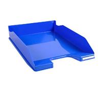 Exacompta - Ref. 113279D - set of 6 COMBO MIDI letter trays - dimensions 34.6 x 25.5x 6.5 cm - for documents in A4 + format - glossy ice blue color