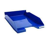Exacompta - Ref. 113203D - set of 6 COMBO MIDI letter trays - dimensions 34.6 x 25.5x 6.5 cm - for A4 + format documents - glossy royal blue color