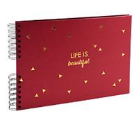 Exacompta Life Photo Album Spiral Hardback Paper 22.8 x 33 x 3 cm Red