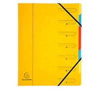 Exacompta Multipart File 54079E A4 Mottled Pressboard Yellow 24.5 (W) x 0.5 (D) x 32 (H) cm Pack of 12