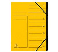 Exacompta Multipart File 541709E Mottled Pressboard Yellow 24.5 (W) x 0.5 (D) x 32 (H) cm Pack of 10