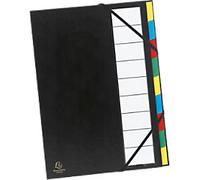 Exacompta Multipart File 55330E A4 Assorted Polypropylene 23.5 x 33.5 cm Pack of 6