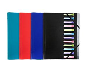 Exacompta Multipart File Special format 12 Part Assorted 55180E 24 (W) x 32 (H) cm Pack of 10