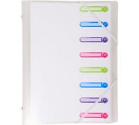 Exacompta Multipart File Special format 8 Part Transparent Chromaline 56187E 24 x 32 cm Pack of 10