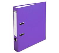 Exacompta Narrow Lever Arch File A4 50 mm Dark Purple 2 Rings 915417B Plastic Portrait 20 Pieces