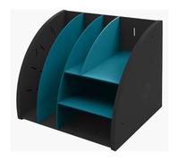 Exacompta Neo Deco Desktop Organiser Black/Duck Blue