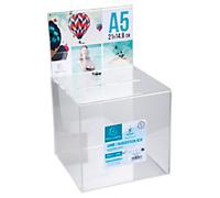 Exacompta Office Suggestion Box A5 21 (W) x 21 (D) x 36.5 (H) cm Transparent