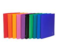 Exacompta Opak 15 mm Ring Binder PP (Polypropylene) A4 4 Rings Assorted 51199E Pack of 20