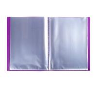 Exacompta Opak Display Book 40 Pockets A4 Purple Pack of 10