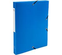 Exacompta Opak Filing Box 59682E A4 PP (Polypropylene) 25 (W) x 33 (H) cm Blue 2.5 cm Pack of 8