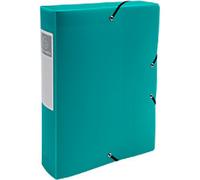 Exacompta Opak Filing Box 59883E A4 PP (Polypropylene) 25 (W) x 33 (H) cm Green 6.0 cm Pack of 8