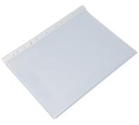 EXACOMPTA Pack of 100 perforated A4 pockets in smooth polypropylene 6/100e crystal-transparent