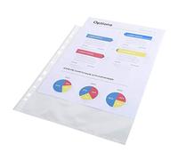 Exacompta A4 Pockets – Perforated, Smooth Polypropylene, Crystal-Transparent – Pack of 100 (6/100e)