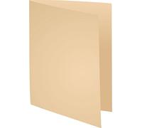 Exacompta Pack of 100 semi-rigid folders staggered edge buff