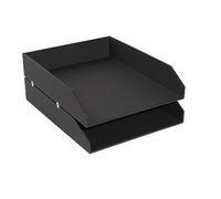 Exacompta Pack of 2 letter trays Office By Me black