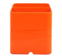 Exacompta Pen Pot 67788D Classic Polysterene 93 x 74 x 74 mm Tangerine Pack of 10