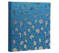 Exacompta - Ref 16096E - NeoDeco book photo album - 300 photos - 60 black pages - format 29 x 32 cm - cardboard cover covered with blue textured paper with glossy effect