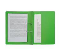 Exacompta Pocket Spring Coil Flat File Foolscap Green Pack of 25