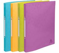 Exacompta Pop'N Co 15 mm Ring Binder PP (Polypropylene) A4 2 Rings Assorted 54910E Pack of 4